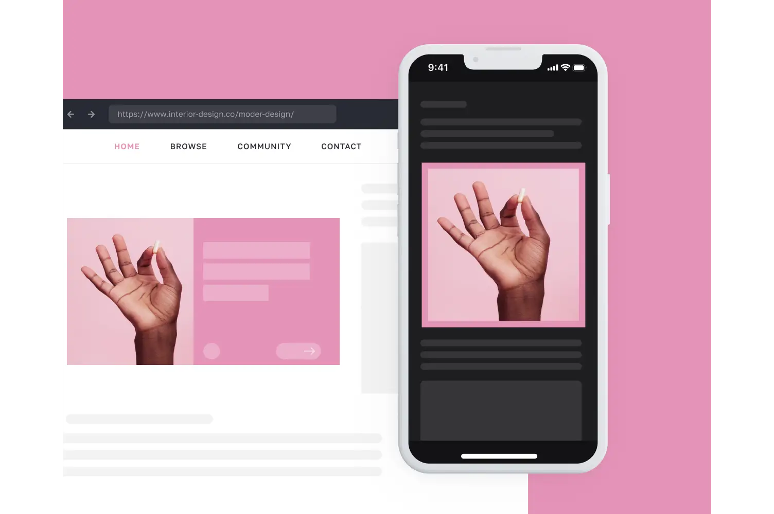 Responsive scaling for ads