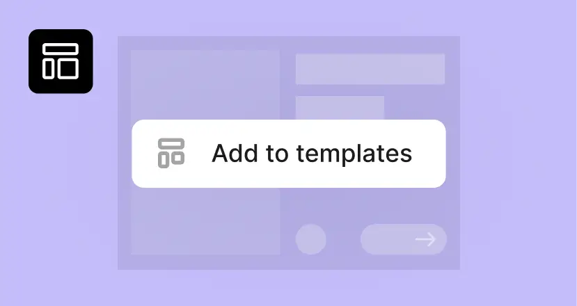 Custom templates feature