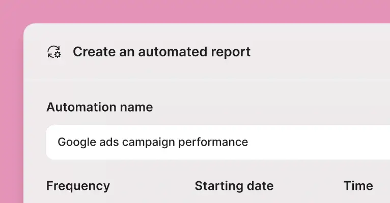 Schedule ad insights to be delivered automatically