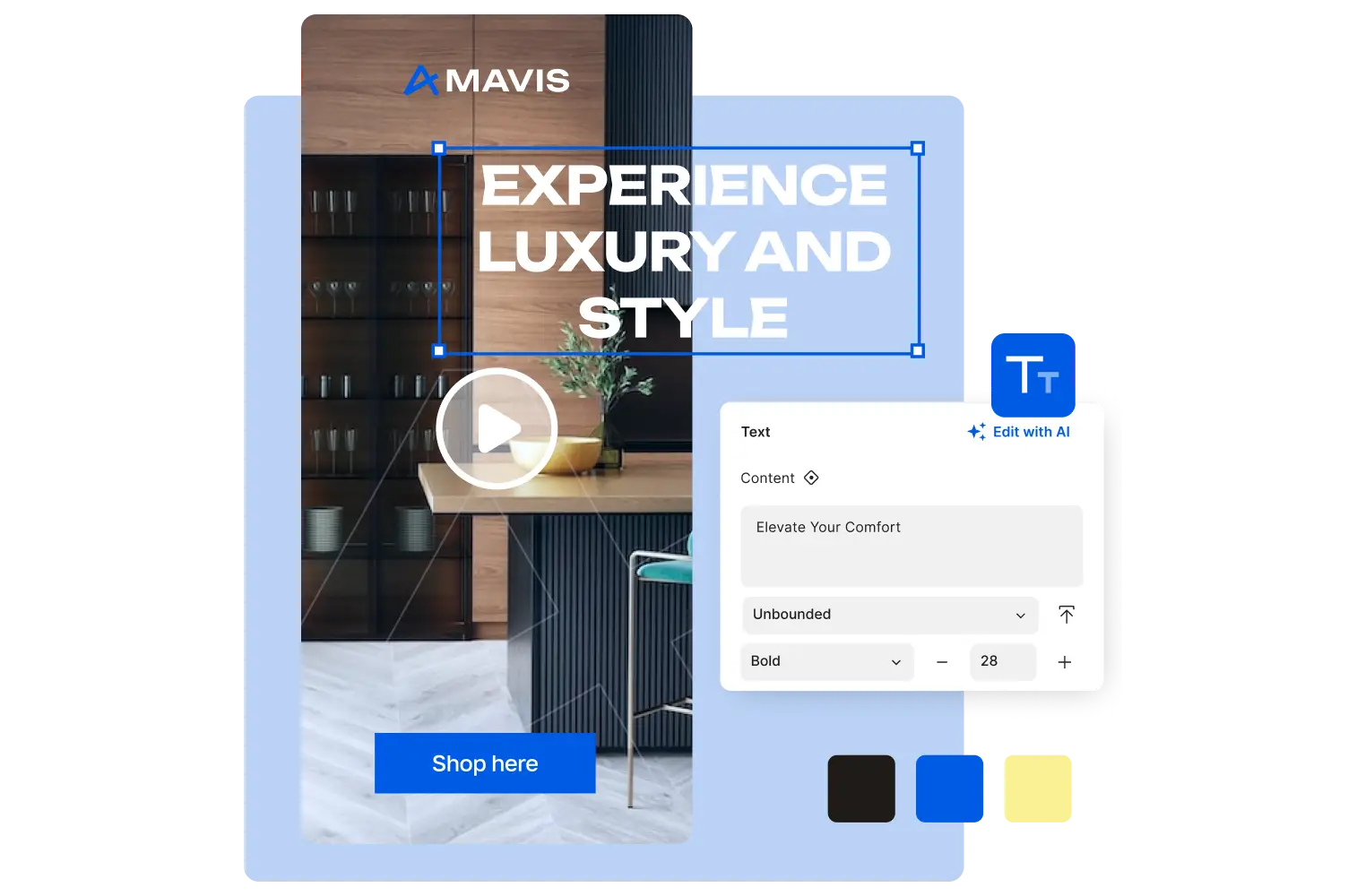 Add text to video
