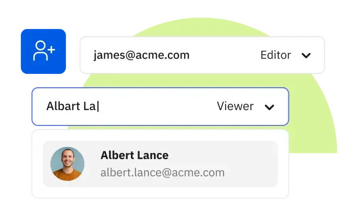 Share your work with others feature