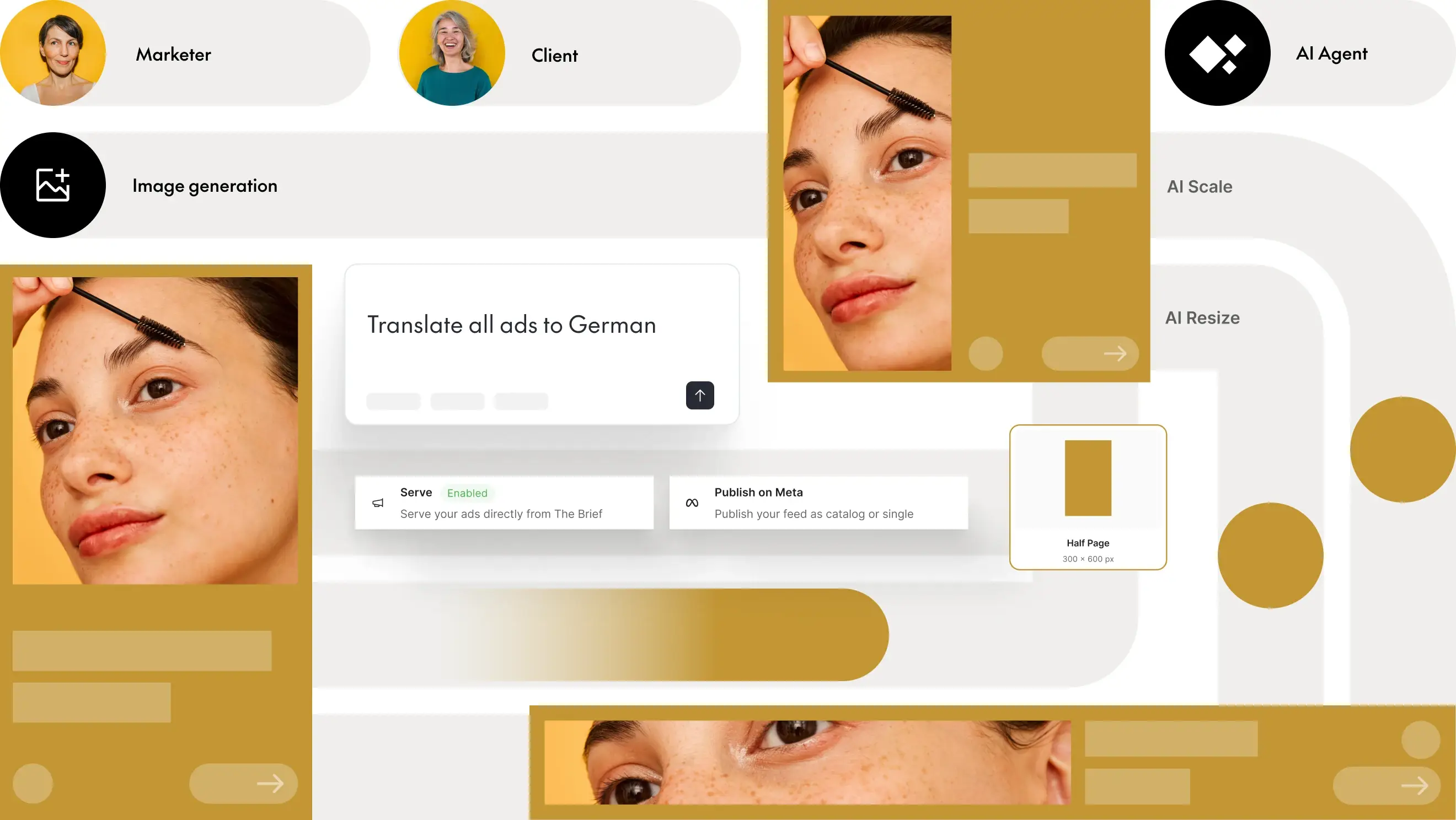 Simplified ad creation for marketers