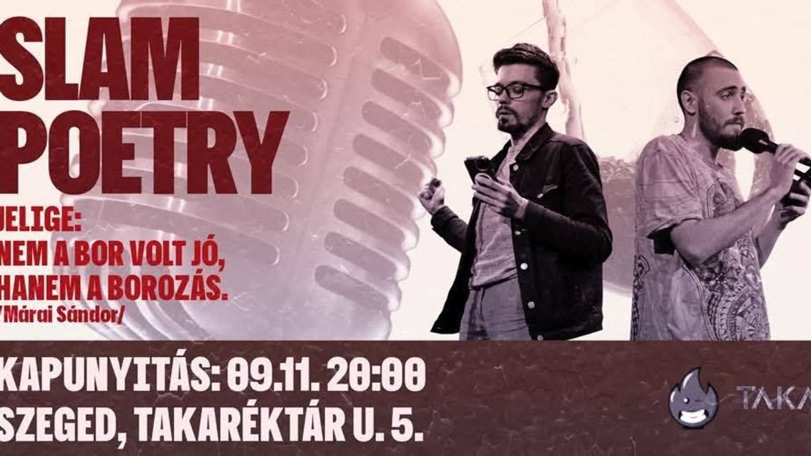 Őszi Borozós Slam Poetry Szeged @Taka