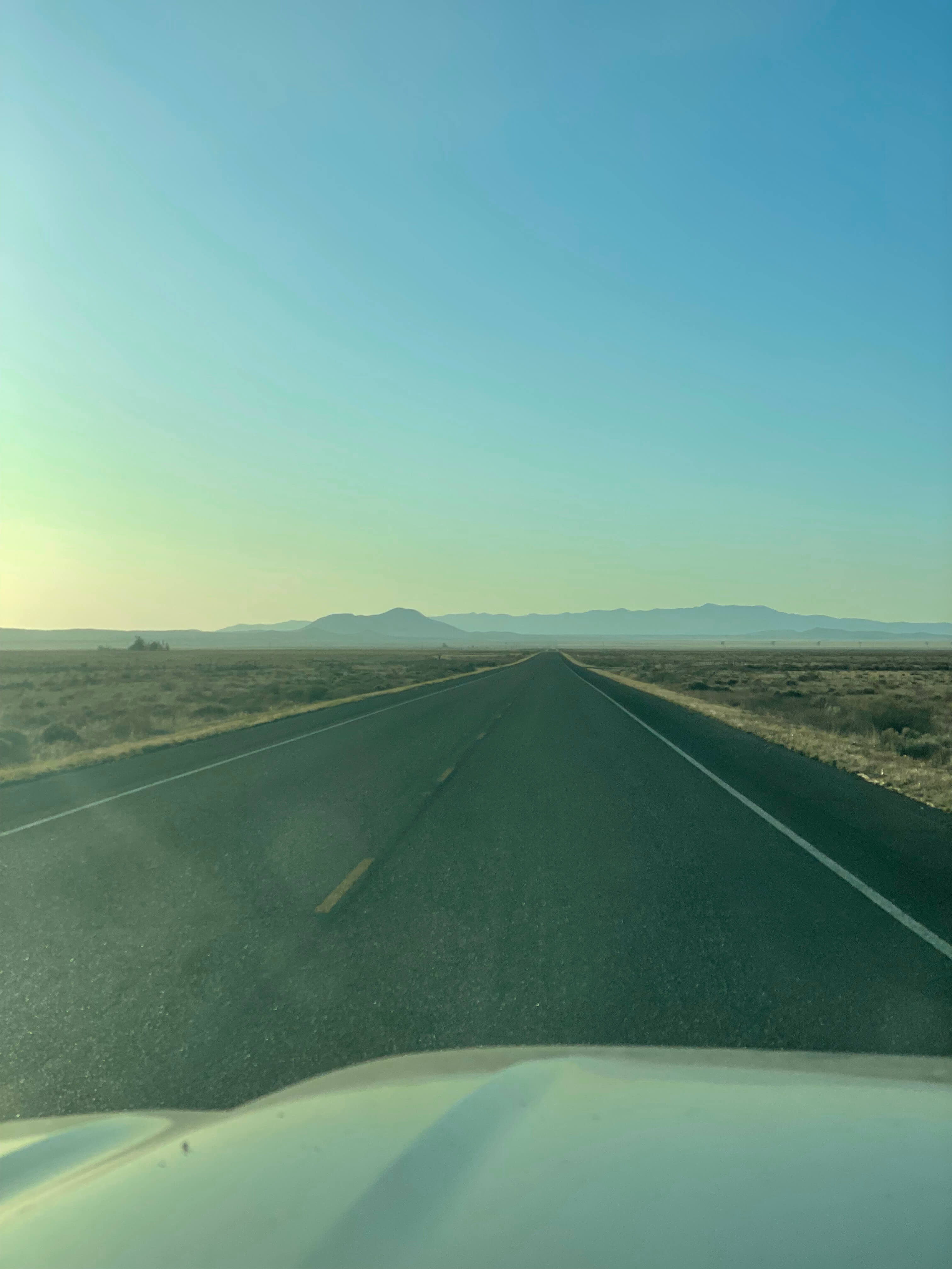 endless desert road