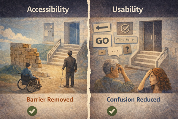 Accessibility vs usability: where people get it wrong