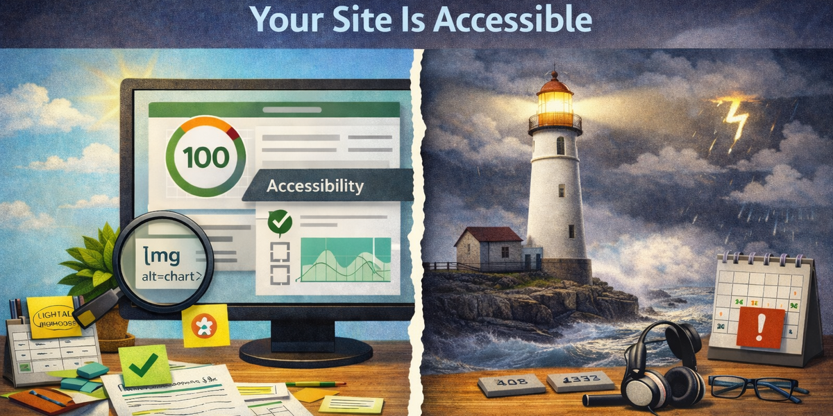 Why “Passing Lighthouse” Doesn’t Mean Your Site Is Accessible