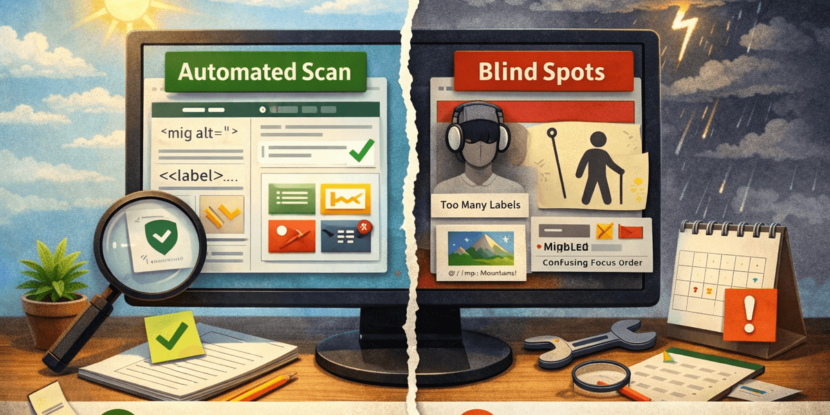 What Automated Accessibility Tools Can - and Can’t - Detect