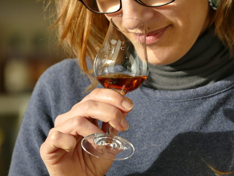 Dégustation olfactive de cognac