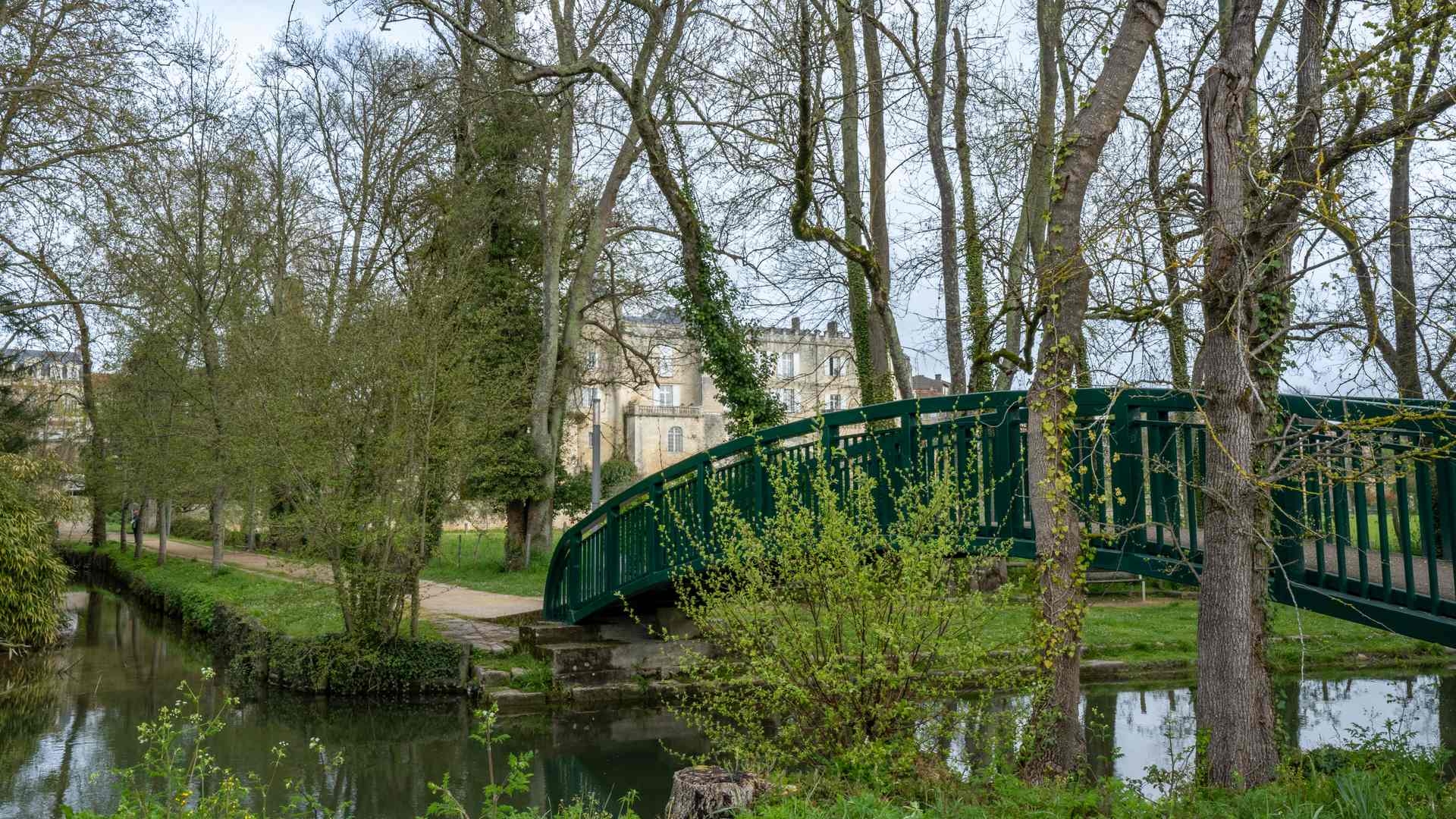 La Seugne et le château, Jonzac