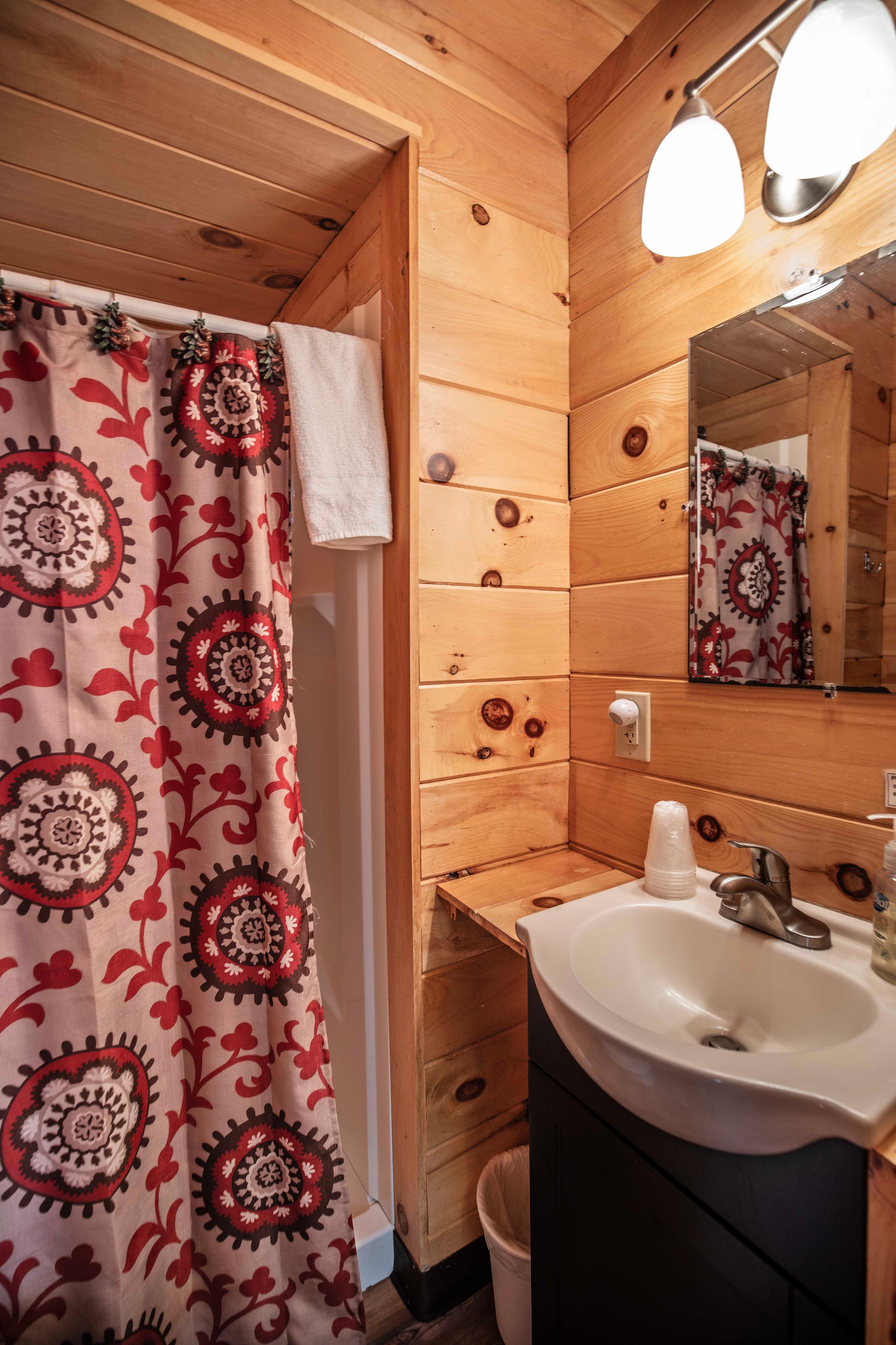 Private and tranquil escape at The Moose's Antler, Pemi Cabins. #ScenicViews #YearRoundComfort #VacationRental