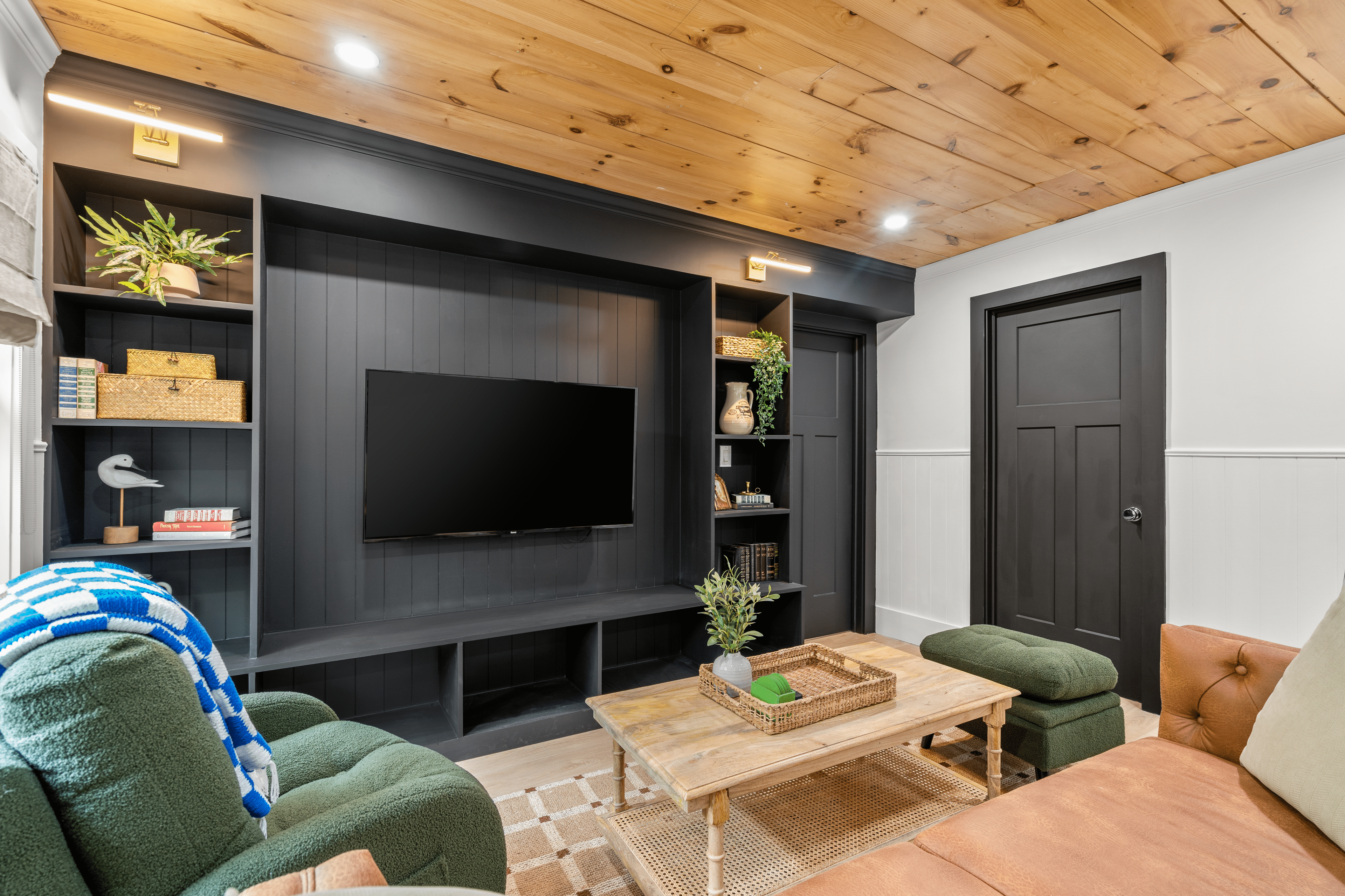 Unit 18 The Kancamagus Living Room Pemi Cabins