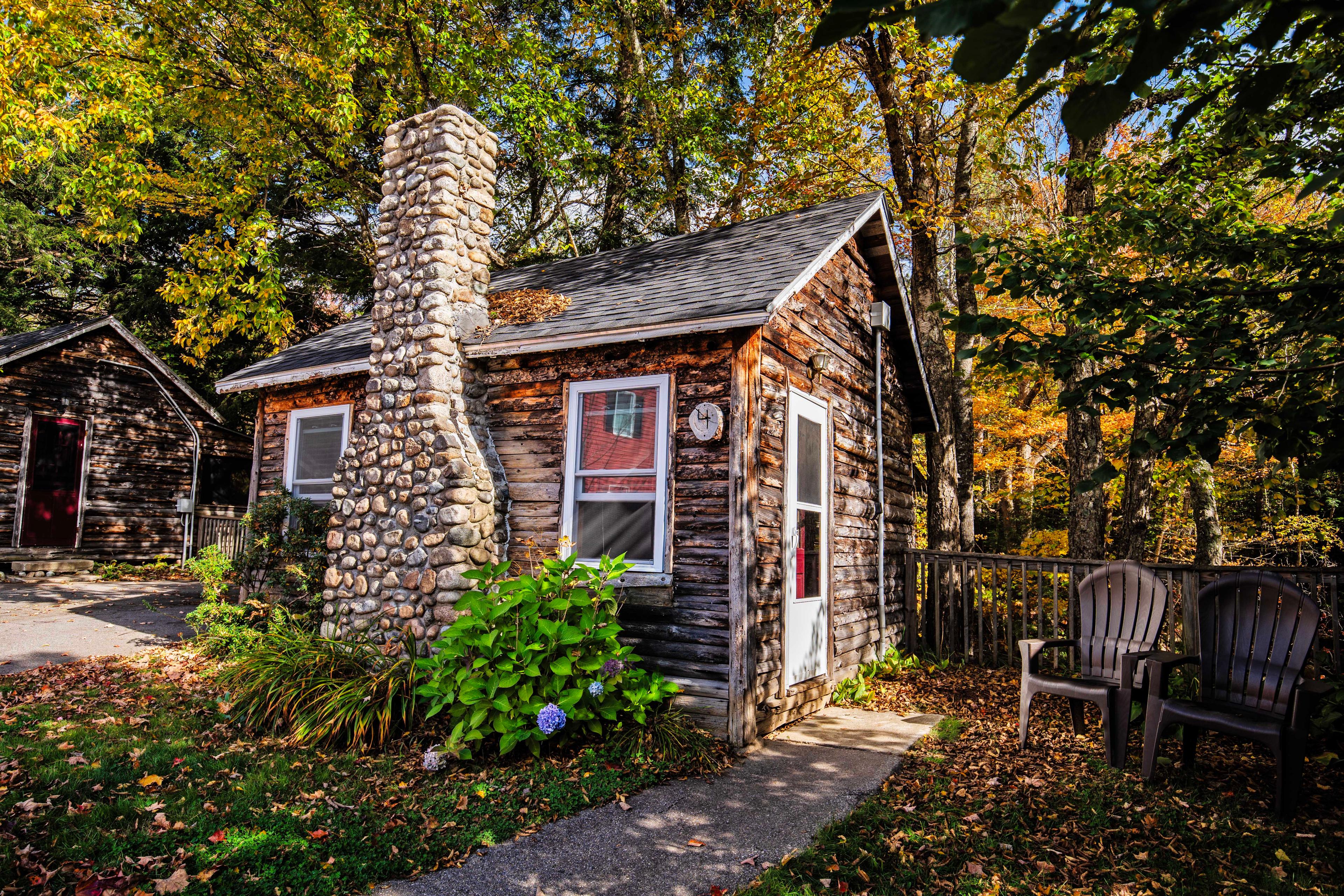 Deer Haven: A cozy and inviting riverside cabin retreat. #CozyCabin #FireplaceNights #RusticCharm #NatureLovers