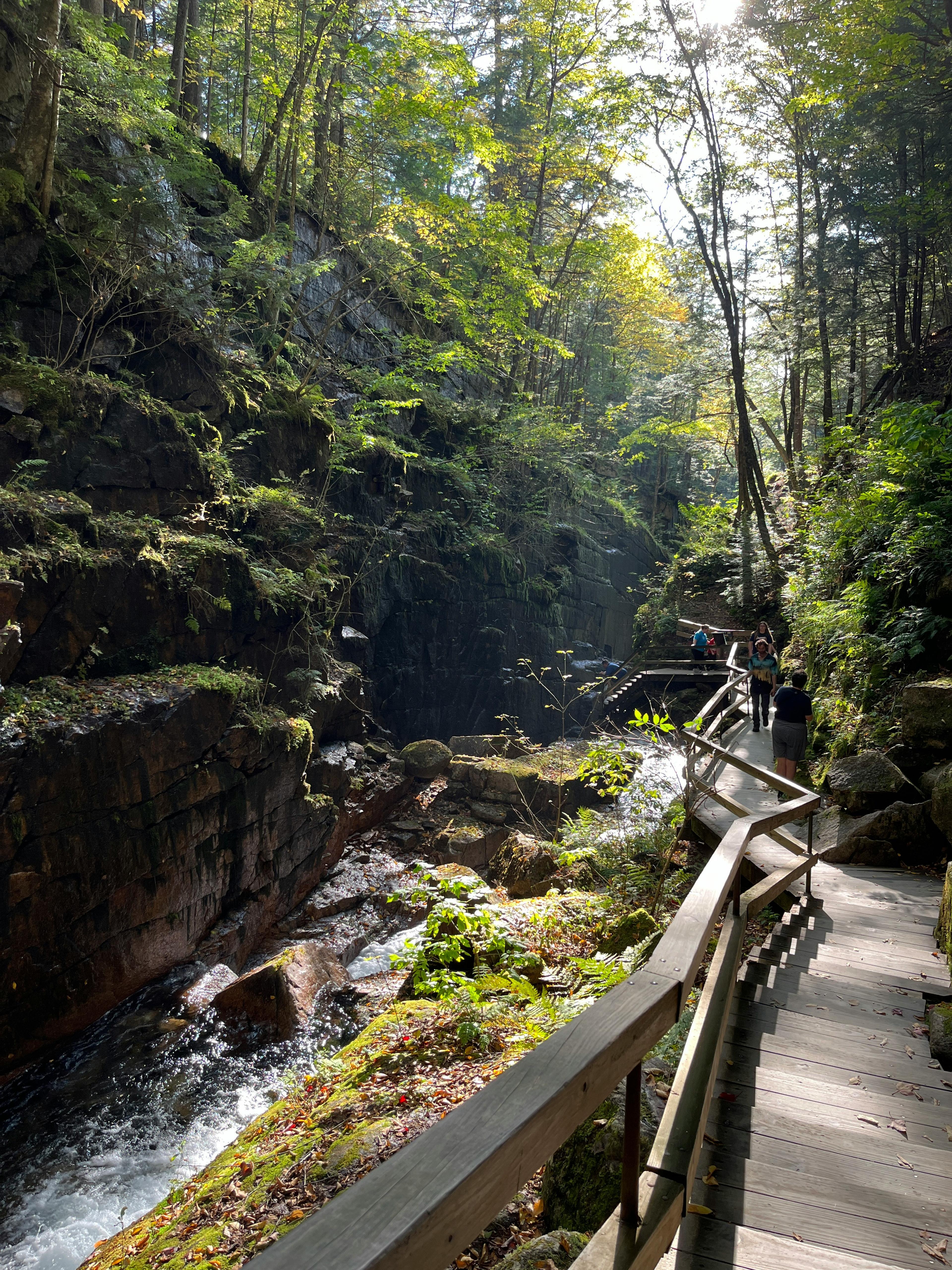 Flume Gorge in Lincoln New Hampshire White Mountains
