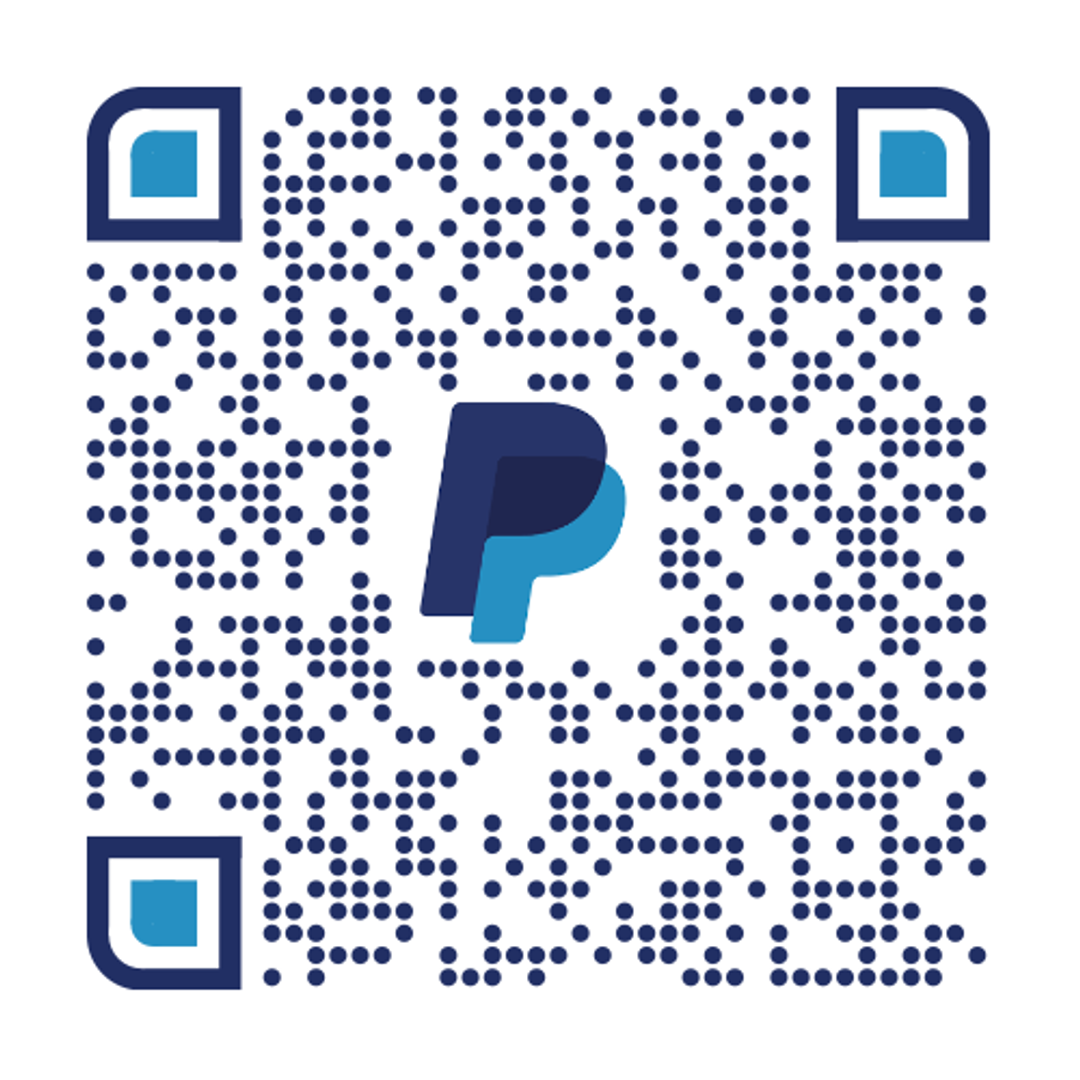 QR Code for donations via Paypal