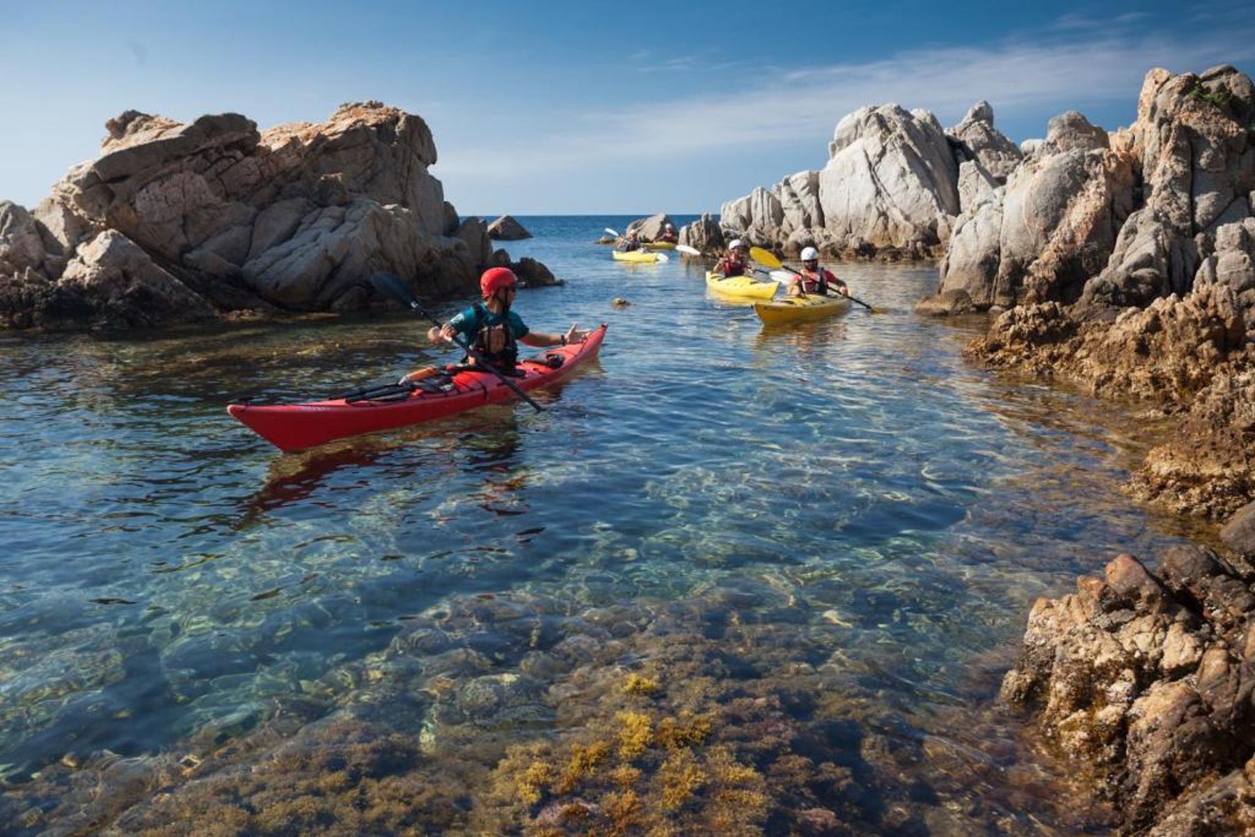 Kayak, paddle & snorkel