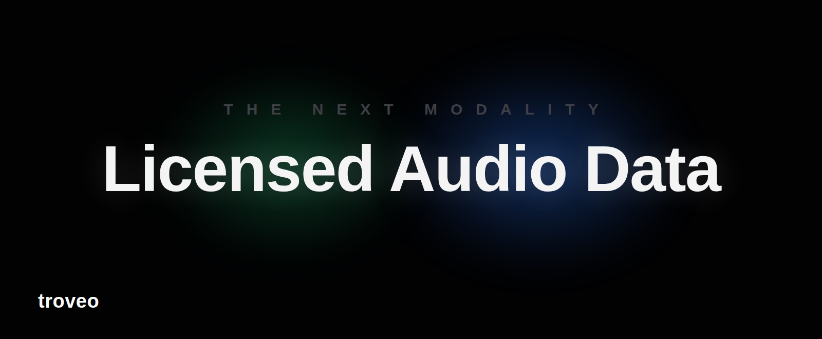 Article banner reading Licensed Audio Data, about audio training data for AI