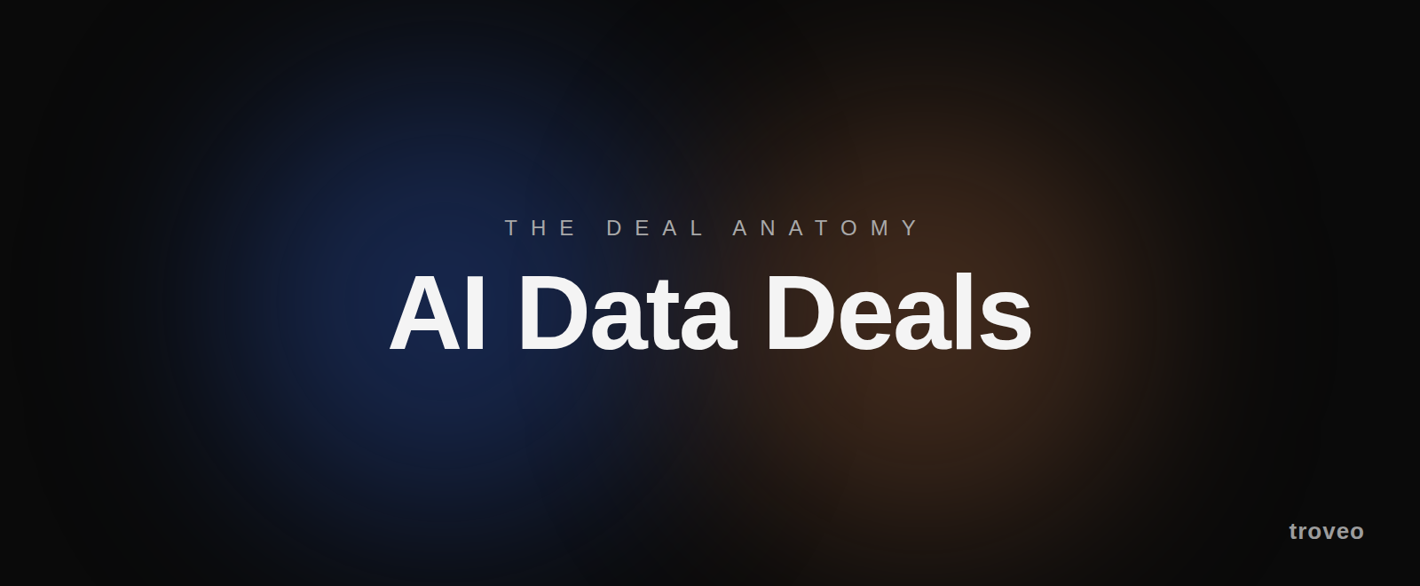 Article banner reading AI Data Deals, on how AI data licensing deals work