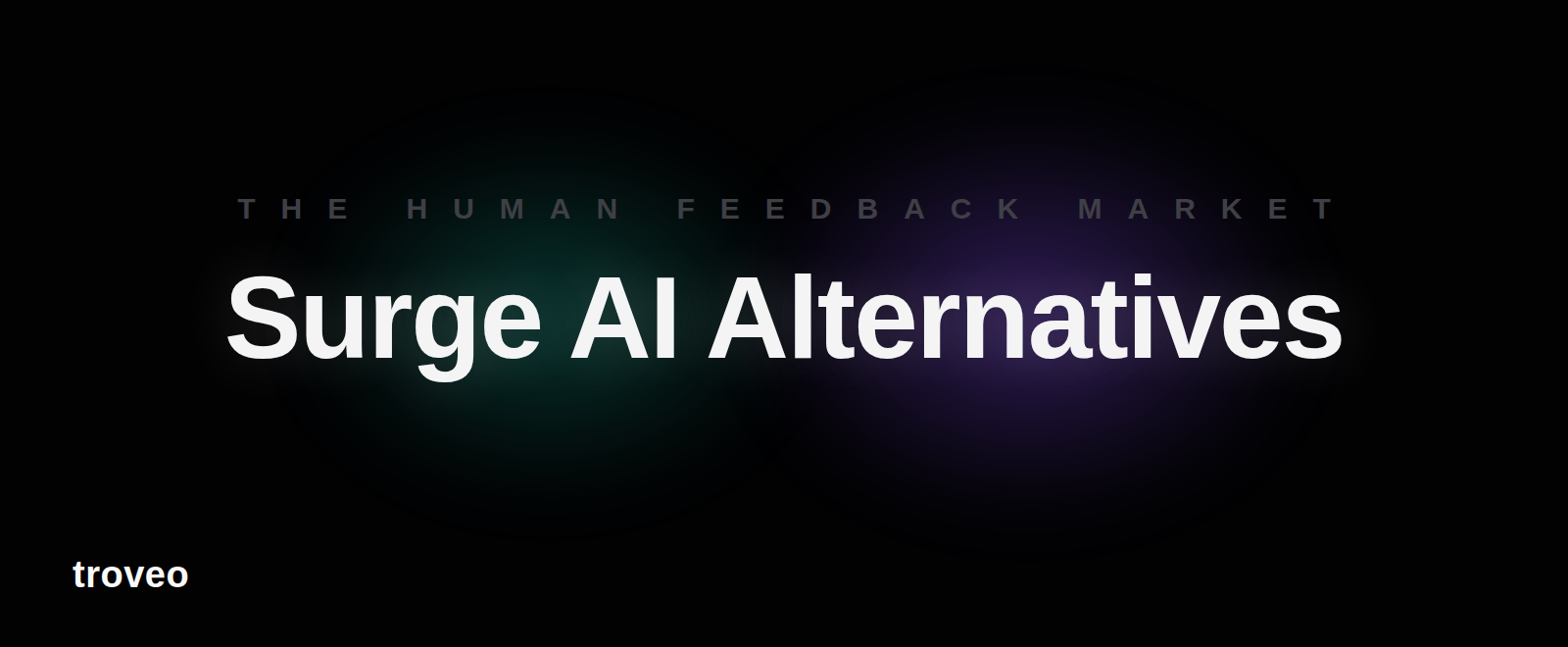Article banner reading Surge AI Alternatives, comparing human feedback and training data providers