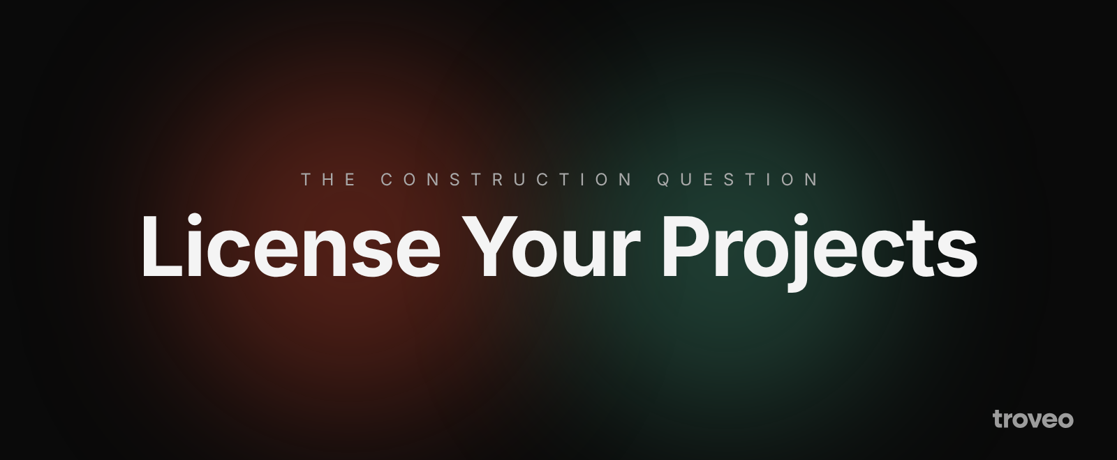 Article banner reading License Your Projects, on how construction and architecture firms can license their data to AI labs