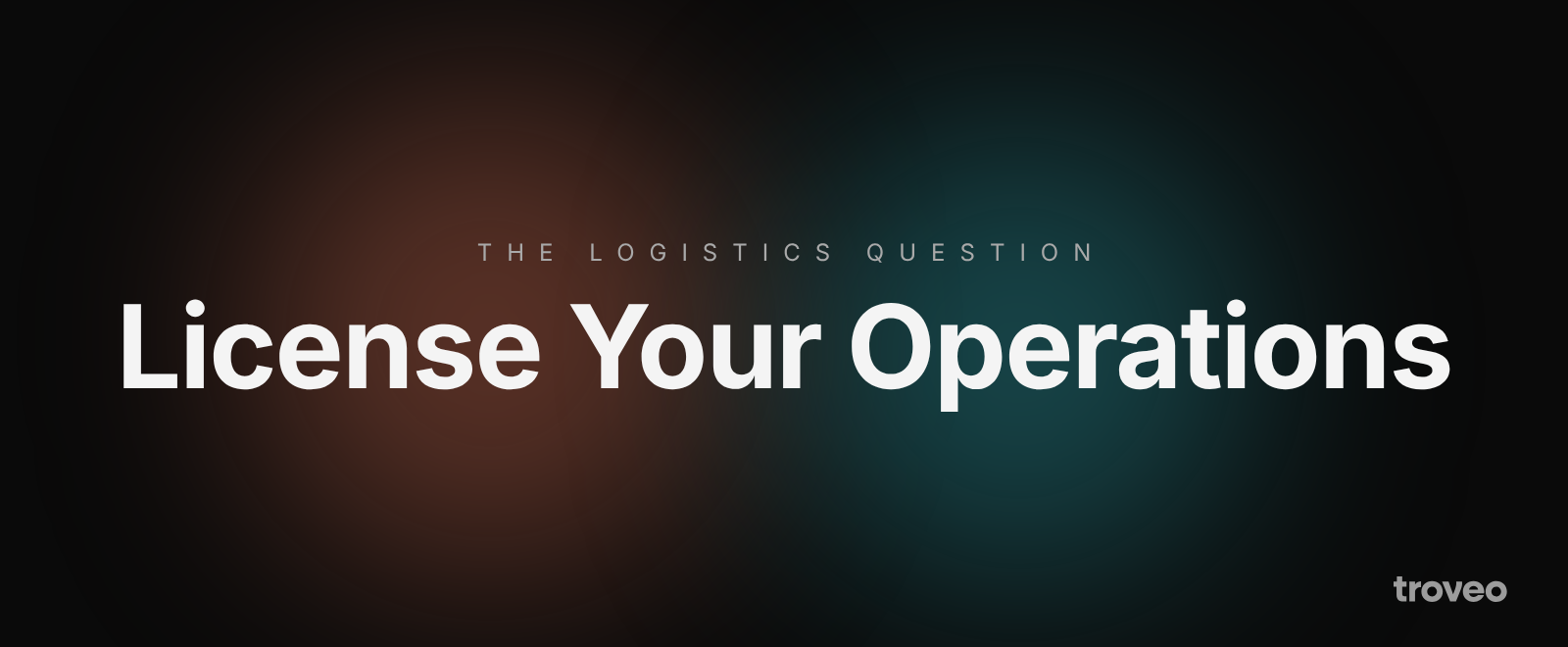 Article banner reading License Your Operations, on how logistics companies can license their data to AI labs