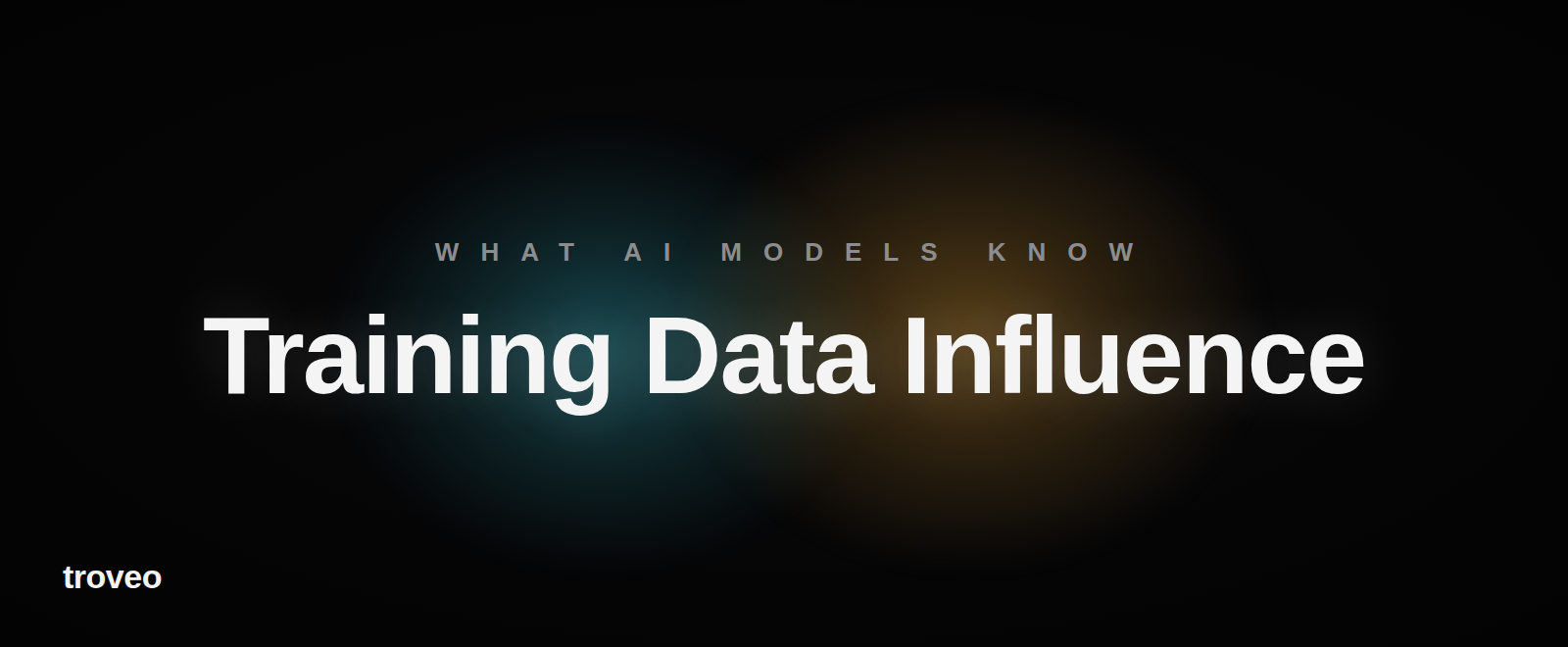 Article banner reading Training Data Influence, on how brands shape what AI models know