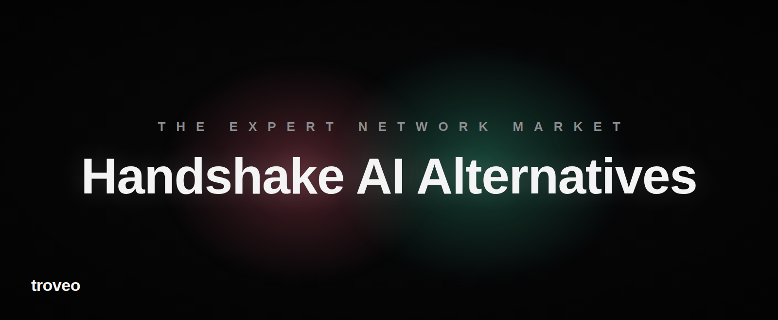 Article banner reading Handshake AI Alternatives, comparing expert network vendors