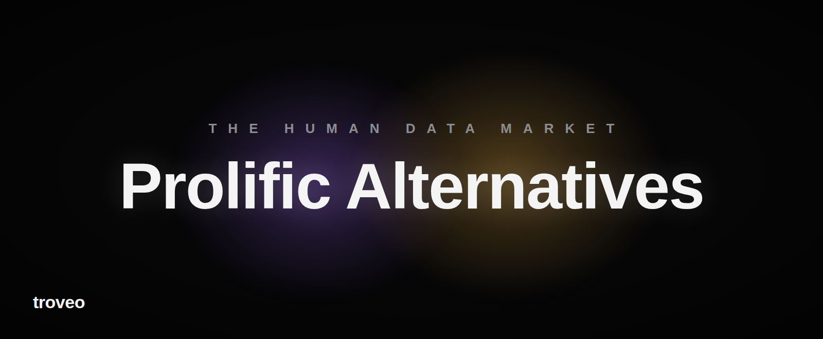 Article banner reading Prolific Alternatives, comparing human data platforms