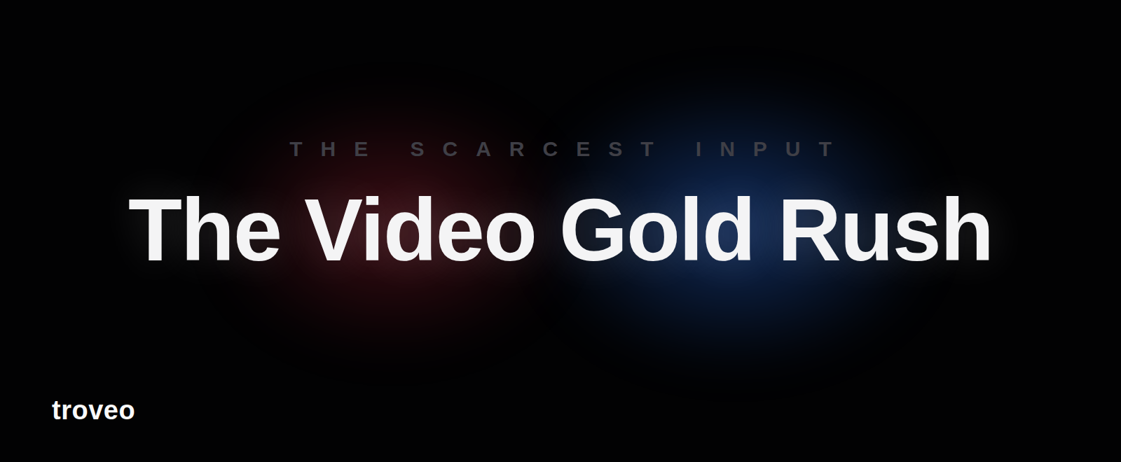Article banner reading The Video Gold Rush, about licensed video data for AI training