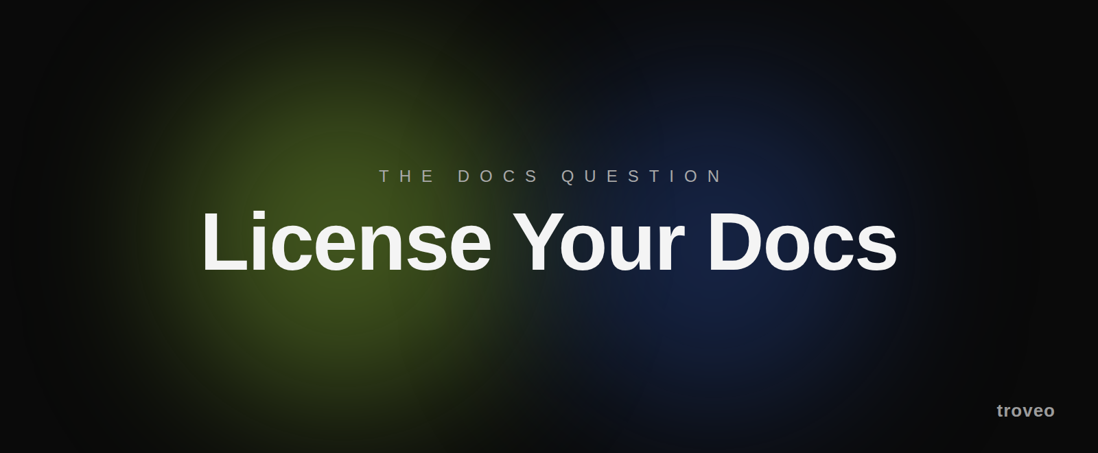 Article banner reading License Your Docs, on what a company's Google Drive, SharePoint, OneDrive and Dropbox docs are worth to AI labs