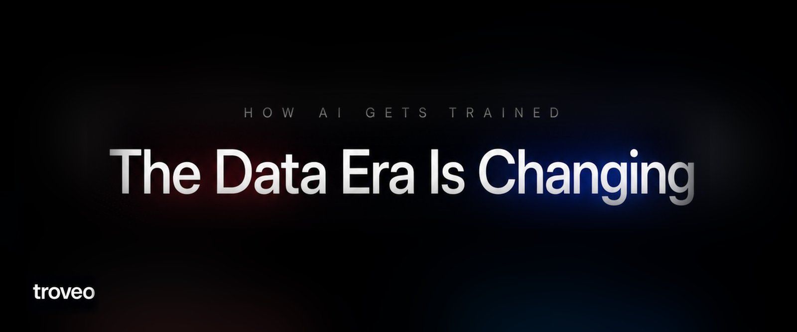 The data era is changing: AI training data shifting from scraped to licensed sources.