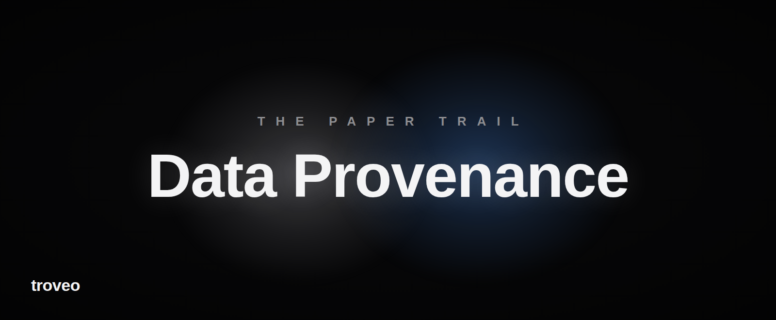 Article banner reading Data Provenance, on verifying AI training data licensing
