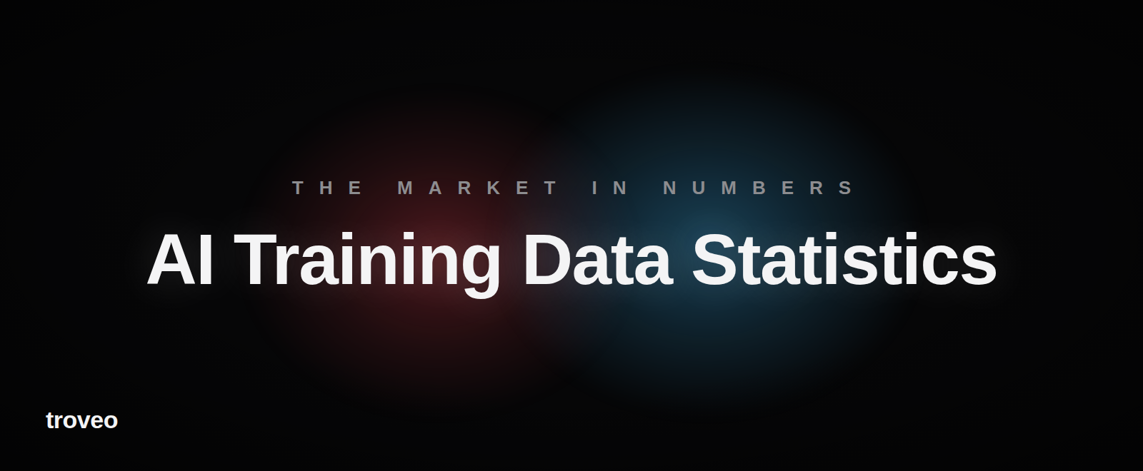 Article banner reading AI Training Data Statistics, the market in numbers