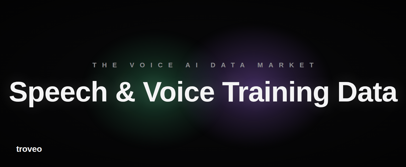 Article banner reading Speech and Voice Training Data, a guide to sourcing voice data for AI