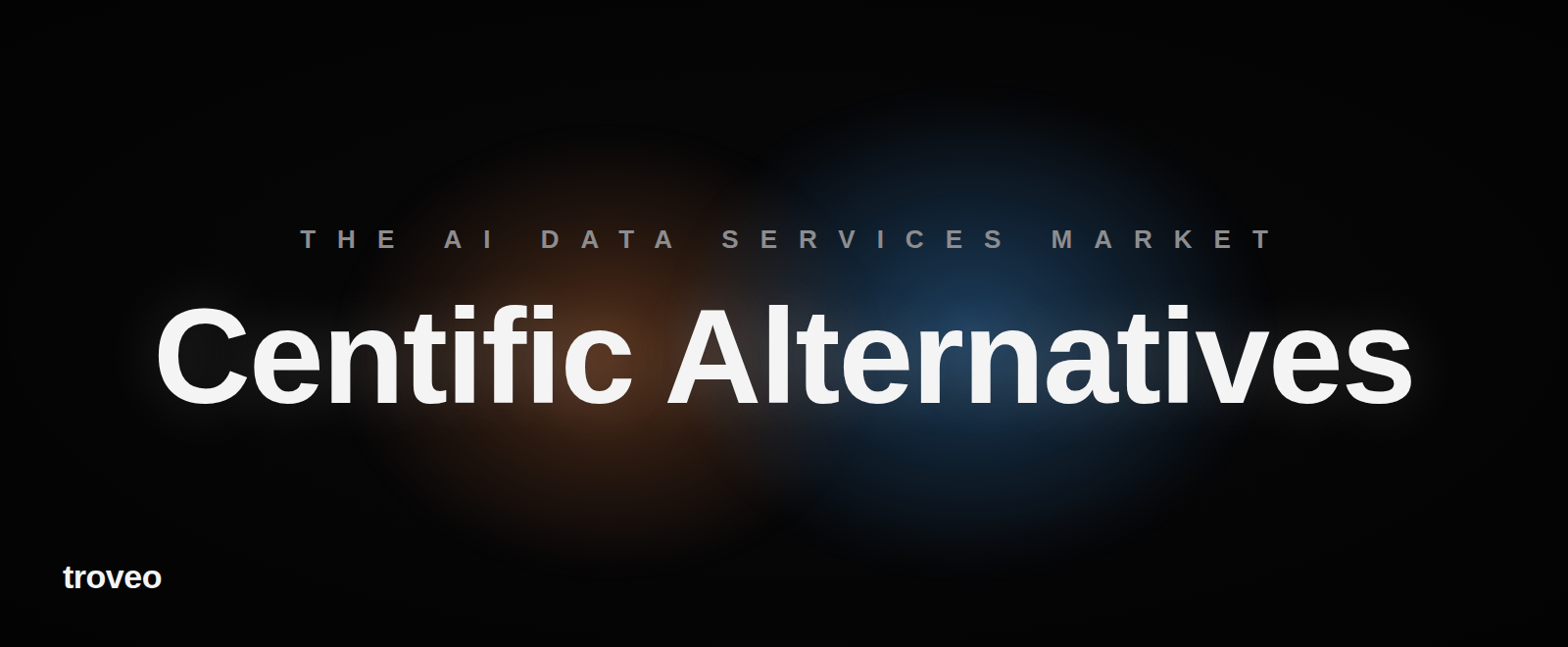 Article banner reading Centific Alternatives, comparing vendors in the AI data services market