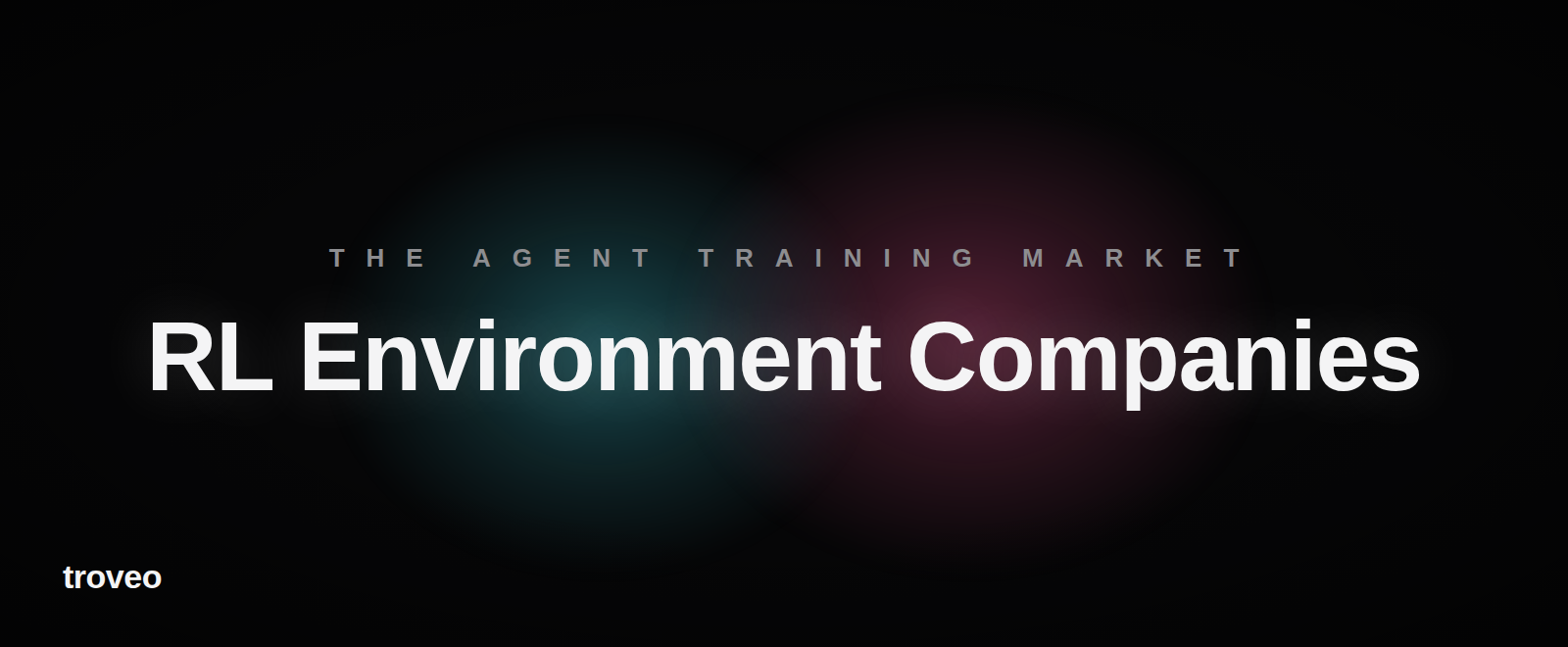 Article banner reading RL Environment Companies, mapping the agent training market