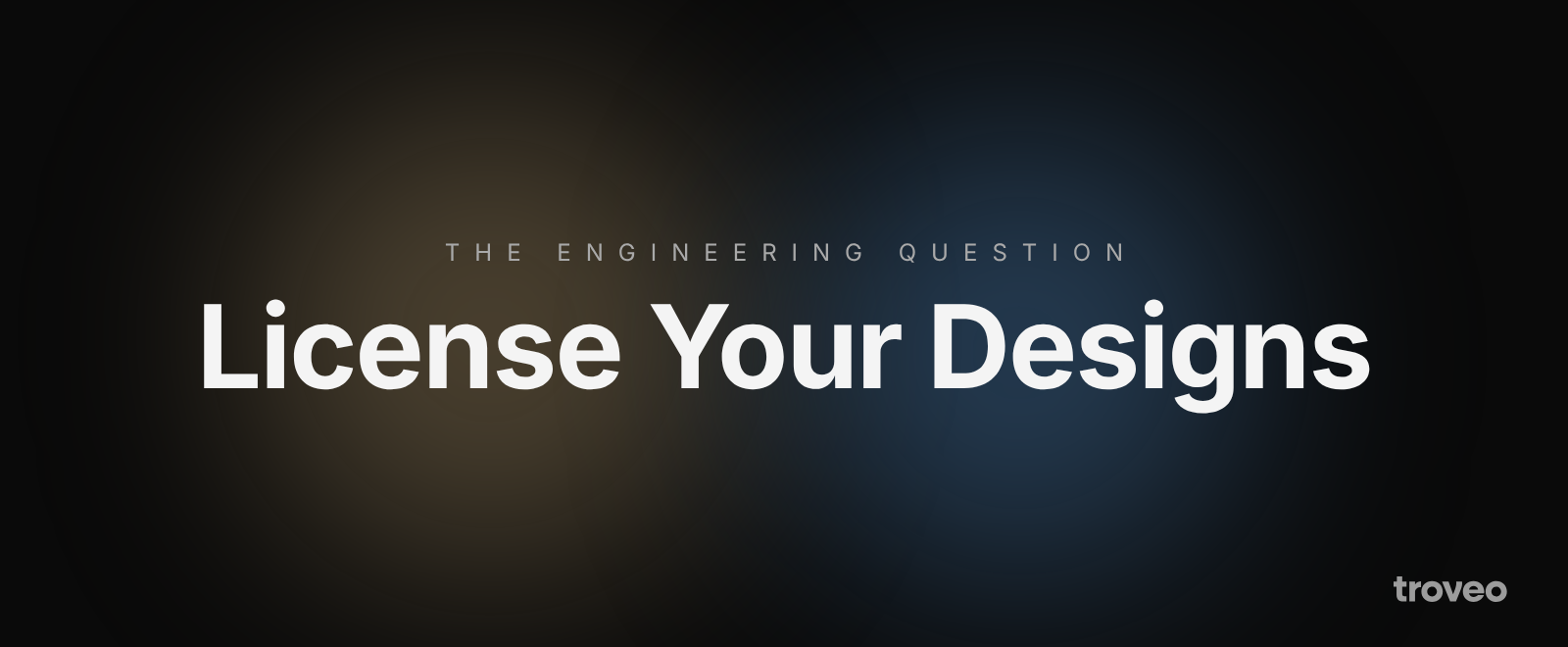 Article banner reading License Your Designs, on how engineering firms can license their data to AI labs