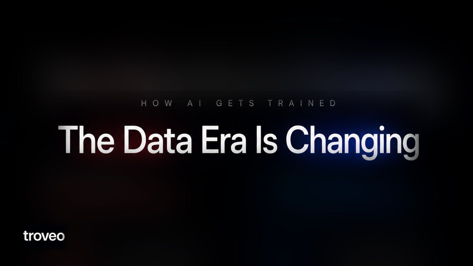 The data era is changing: AI training data shifting from scraped to licensed sources.