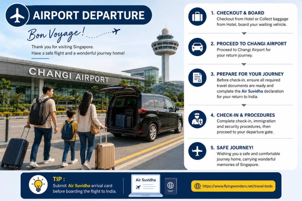 Aiport Departure Transfer ( Upto 9 people ) From