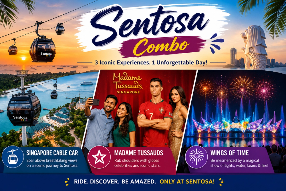 Combo : Cable Car + Madame Tussauds + Wings of Time