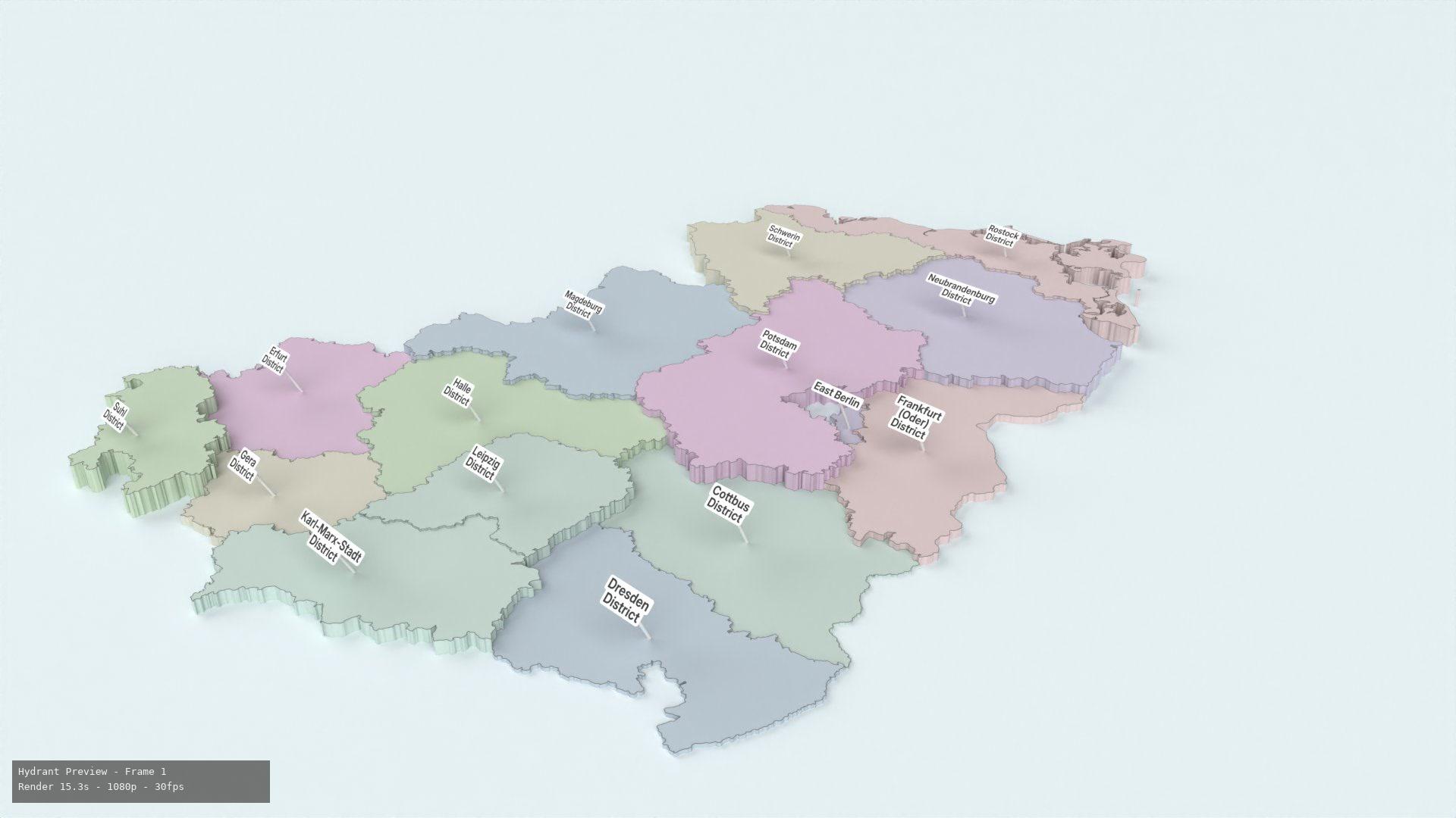 DDR Bezirke