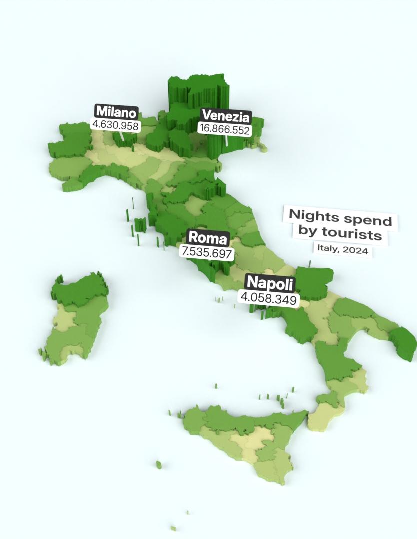 EU Tourism: Nights spent by NUTS region