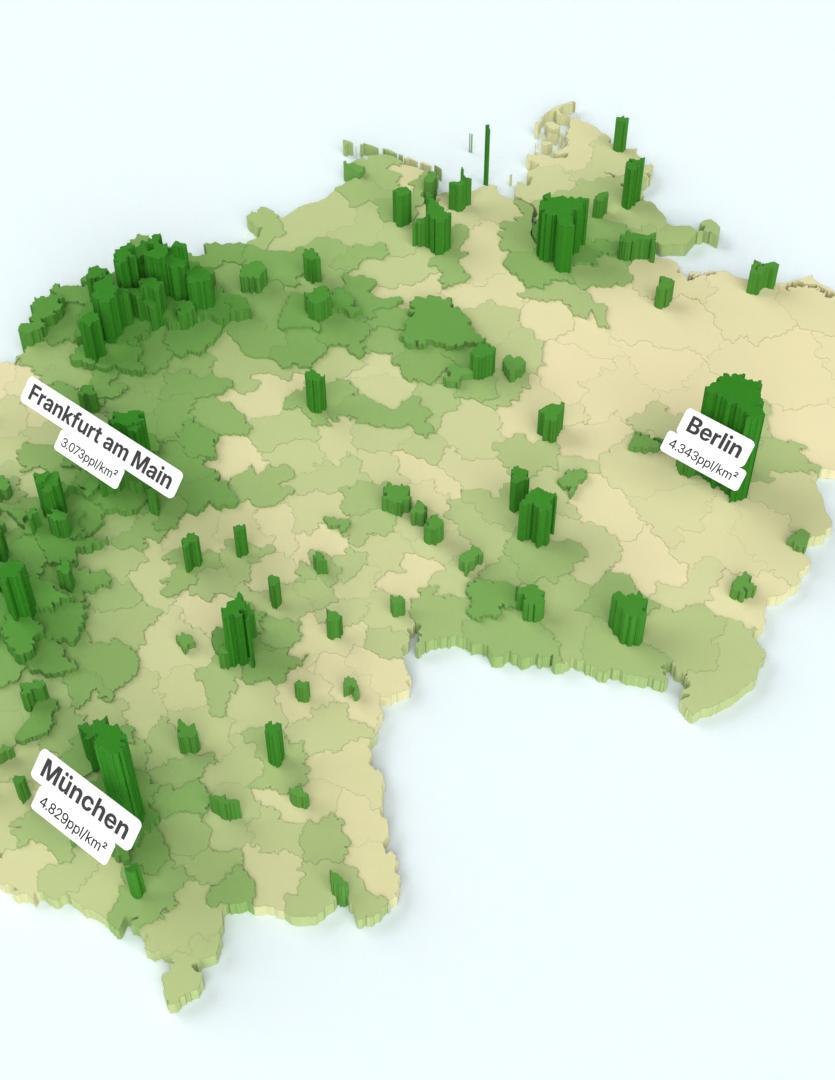 EU Population Density by NUTS 3 Region