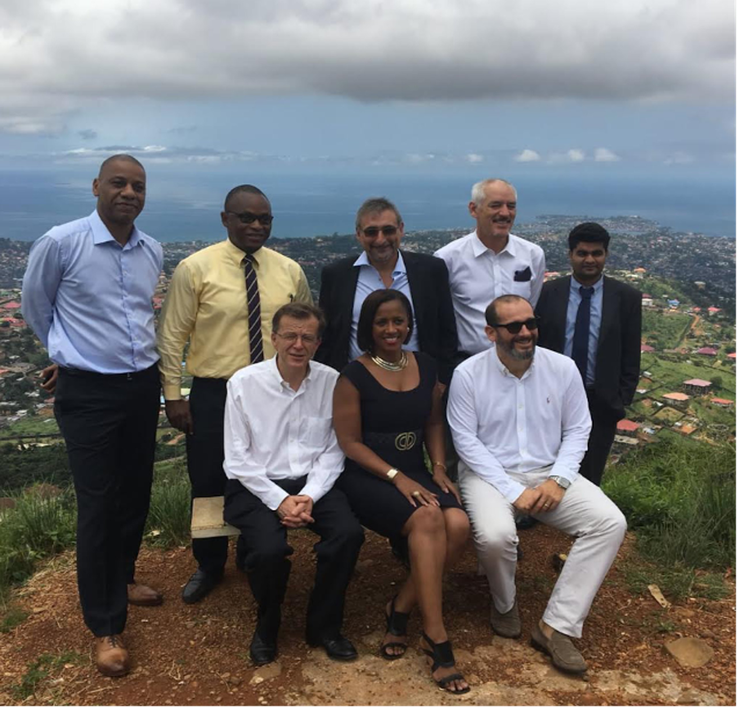 GreenMax and Solar Era team with community leaders in Sierra Leone