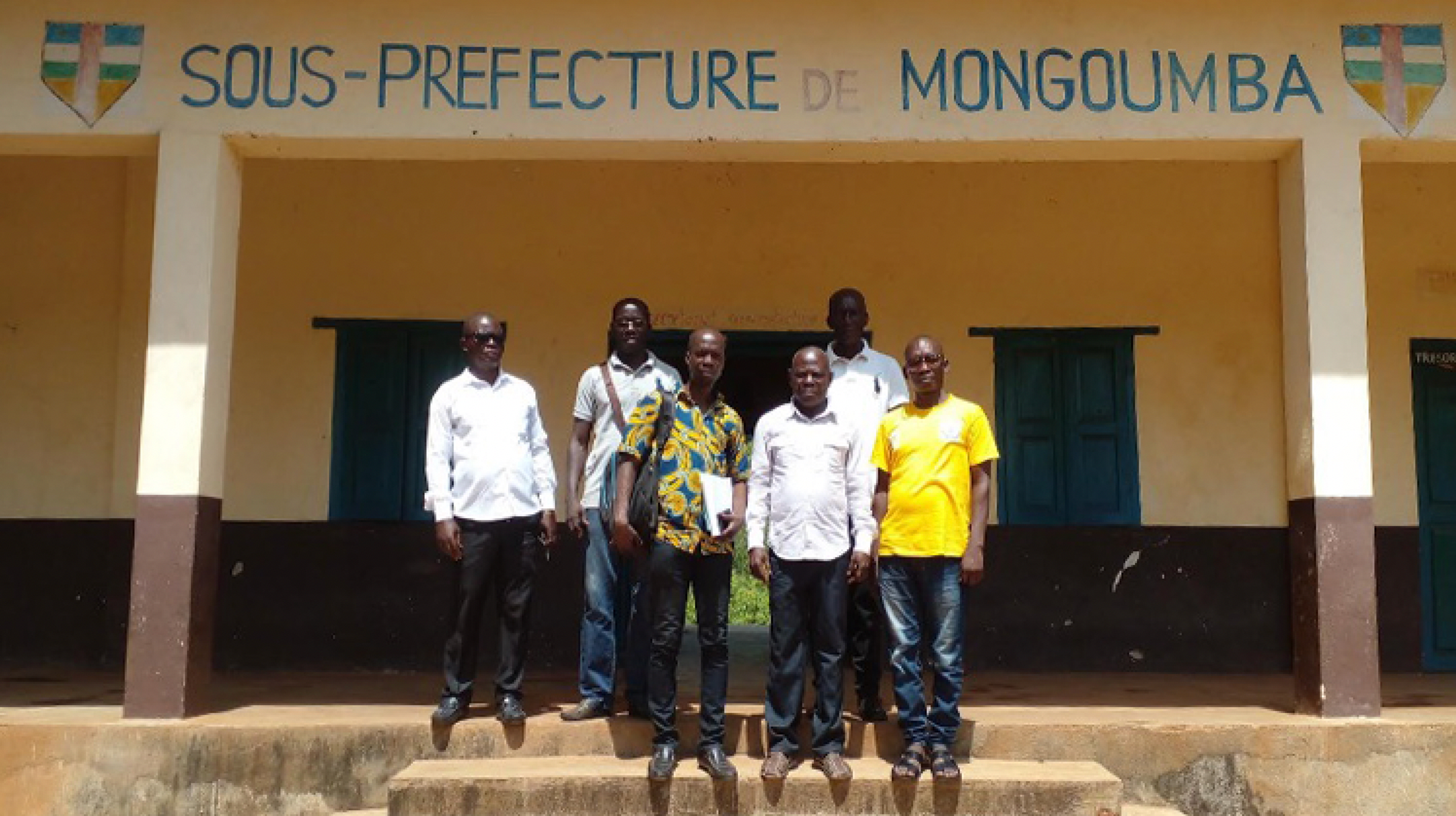 GreenMax field research team with community representatives in Central African Republic