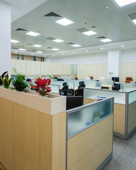 NaturaLux filter transforming office lighting