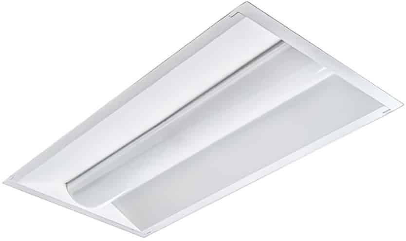 Curved LED troffer fixture