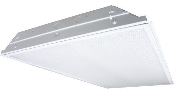 Prismatic lens fluorescent fixture