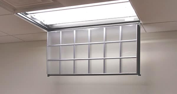 Filter taped inside the fixture with reflective side facing up