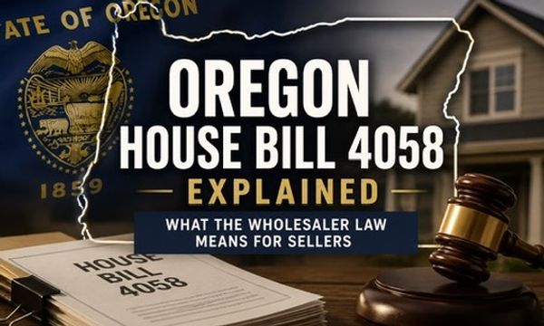 Oregon's Wholesaler Law (HB 4058): What It Means When You Sell Your House