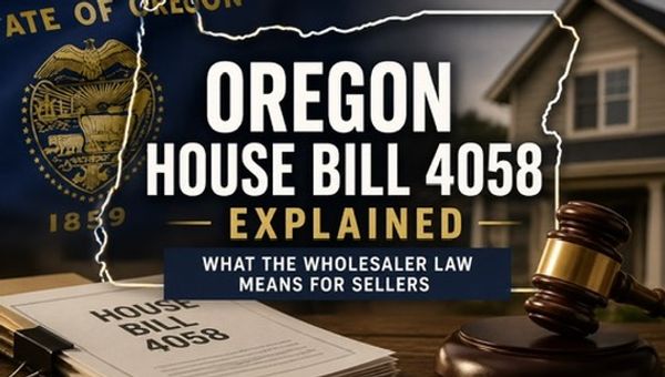 Oregon's Wholesaler Law (HB 4058): What It Means When You Sell Your House